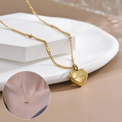 Collar con Colgante de Corazón Amoroso