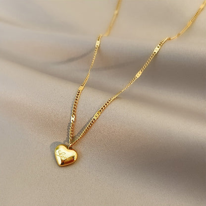 Collar con Colgante de Corazón Amoroso