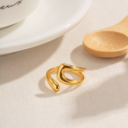 Anillo Retro Irregular Hueco