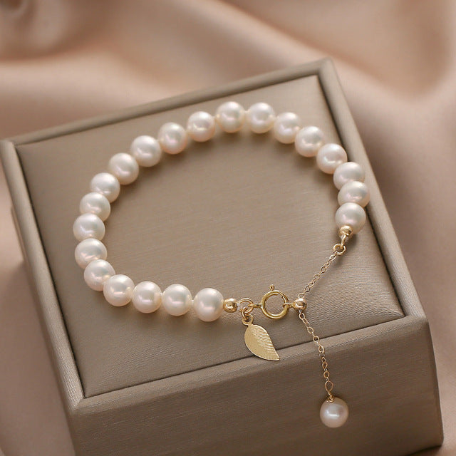 Pulseras de Perlas de Agua Dulce 100% Naturales
