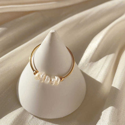 Anillo con Perla Barroca