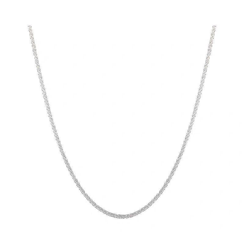 Collar con cadena brillante