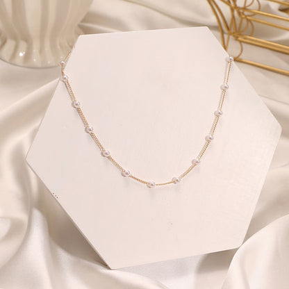Collar gargantilla de perlas
