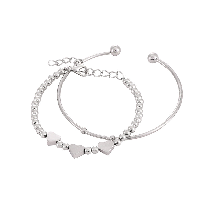 Dúo de Pulseras Retro Heart