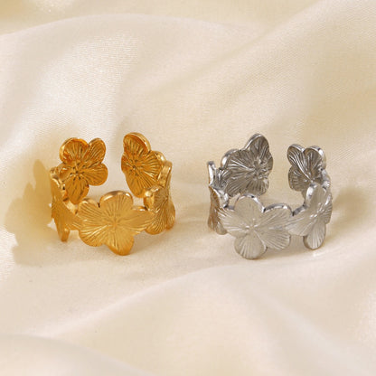 Anillo Ajustable Pétalos Eternos