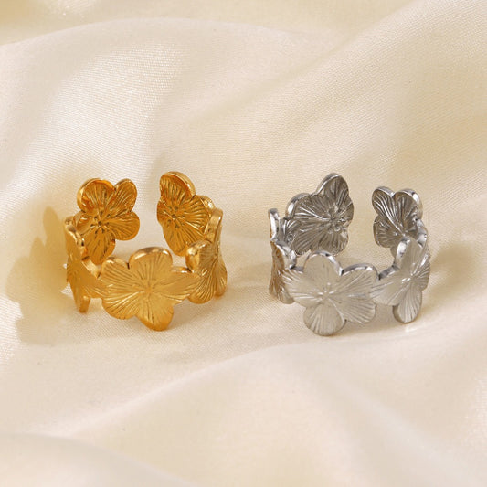 Anillo Ajustable Pétalos Eternos