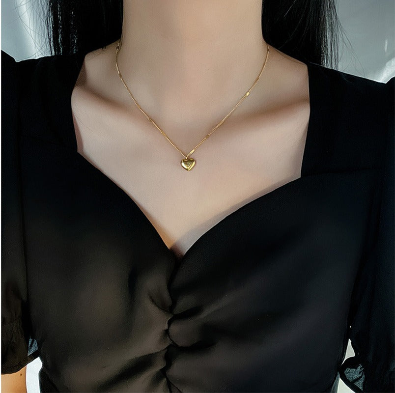 Collar con Colgante de Corazón Amoroso