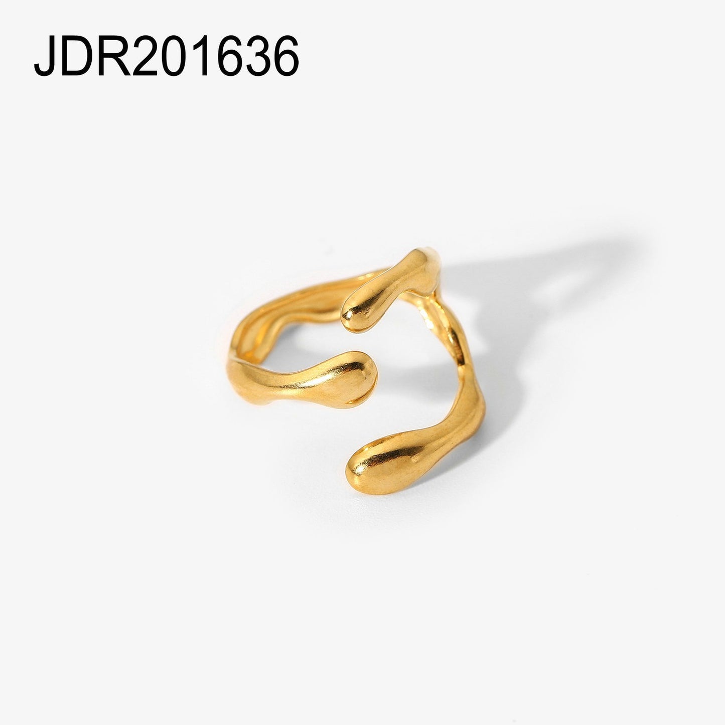 Anillo Abierto con Cruz de Cadena