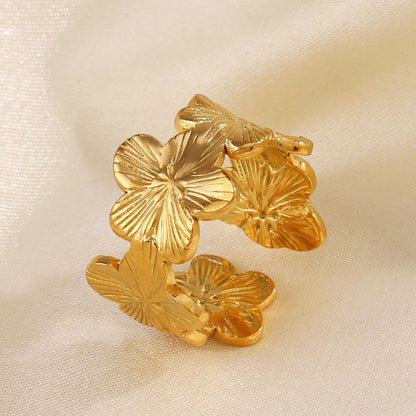 Anillo Ajustable Pétalos Eternos