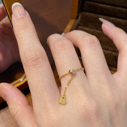 Anillo Gema Boho Ajustable