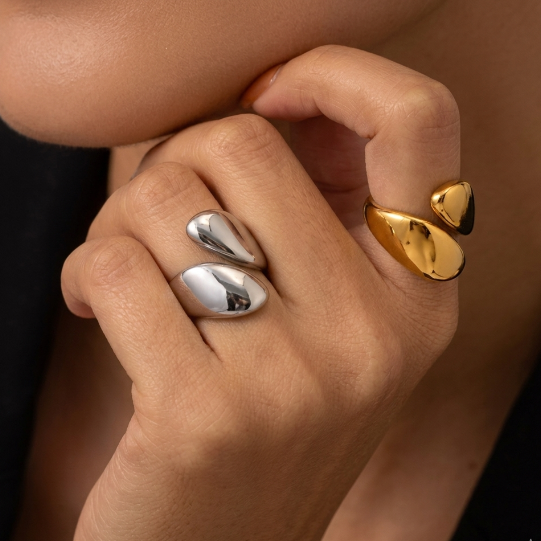 Anillo Ajustable de Diseño Orgánico