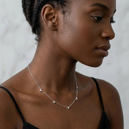 Collar Minimalista Geométrico – Plata de Ley 925
