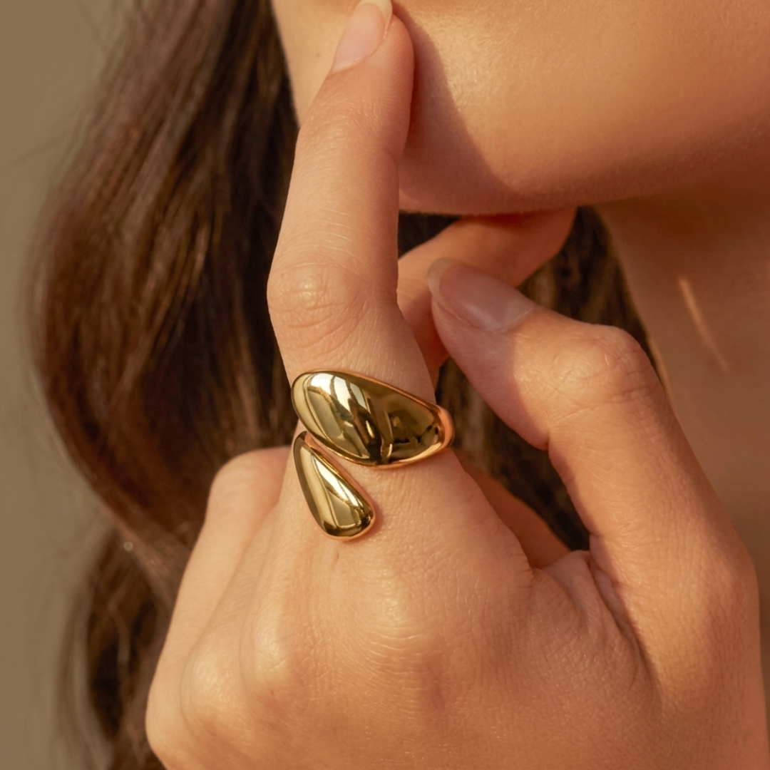 Anillo Ajustable de Diseño Orgánico