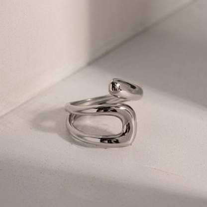Anillo Retro Irregular Hueco