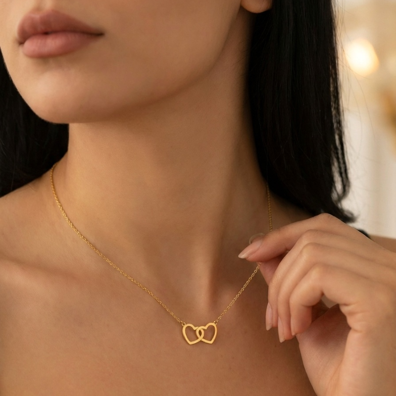 Collar Doble Corazón