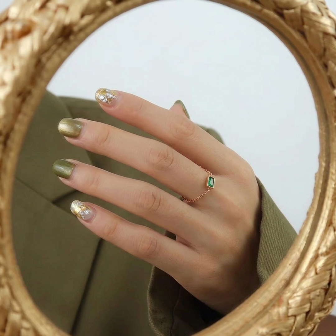 Anillo Gema Boho Ajustable