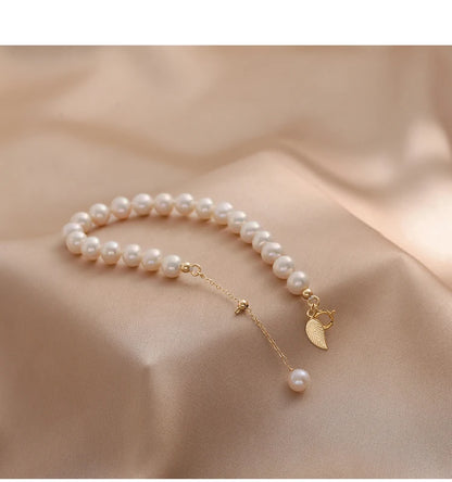Pulseras de Perlas de Agua Dulce 100% Naturales