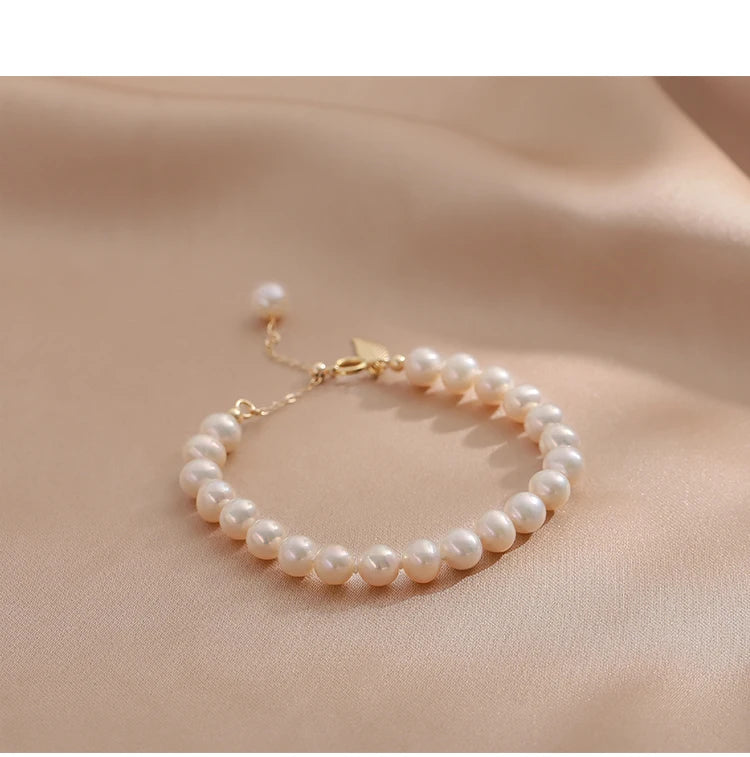 Pulseras de Perlas de Agua Dulce 100% Naturales