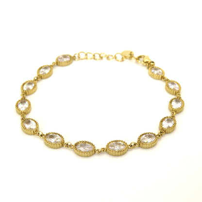 Pulsera Circonita Oval