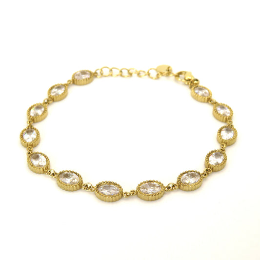 Pulsera Circonita Oval