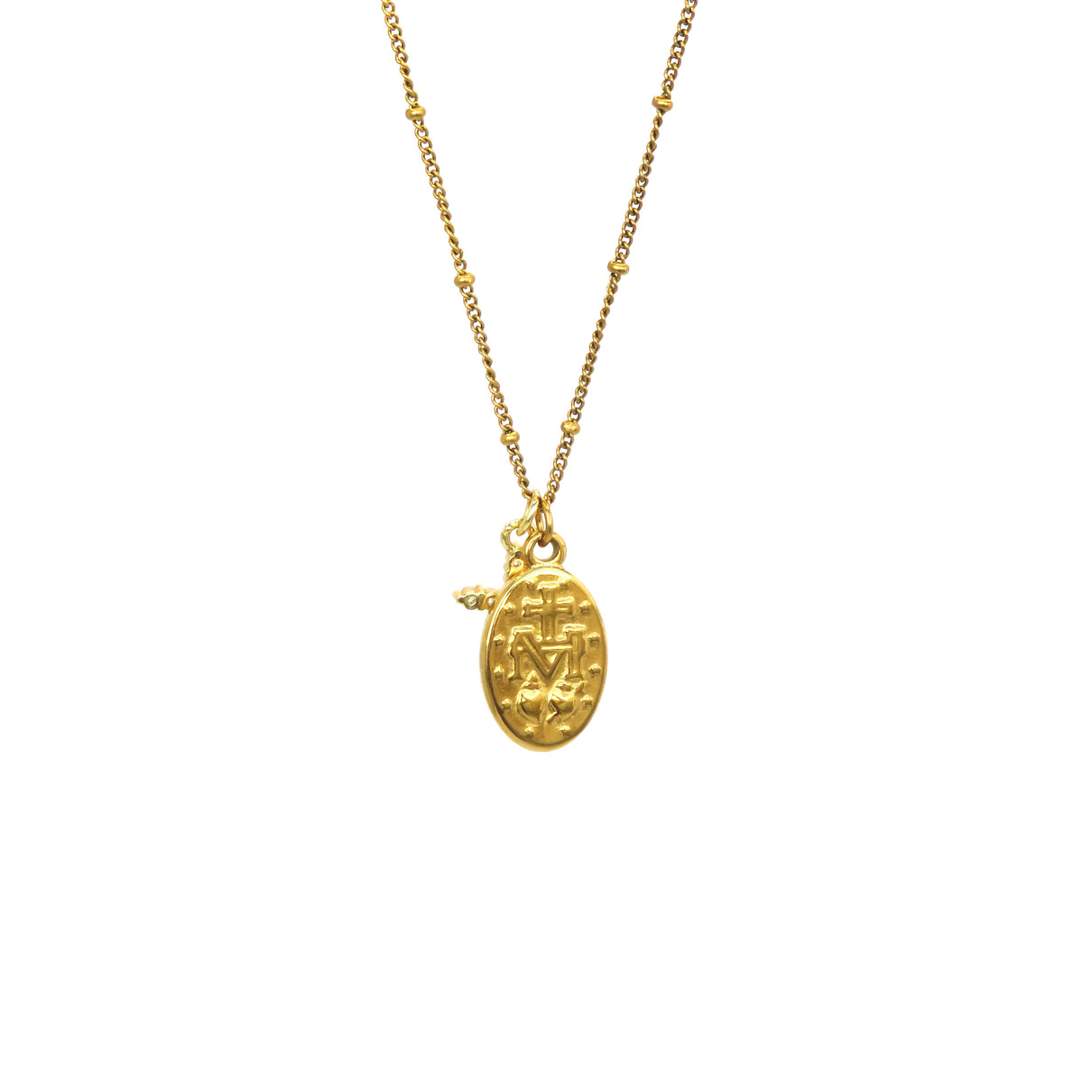Collar Cruz Virgen María