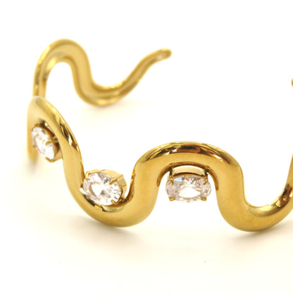 Pulsera Cuff Circonita