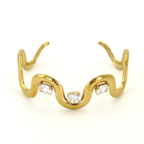 Pulsera Cuff Circonita