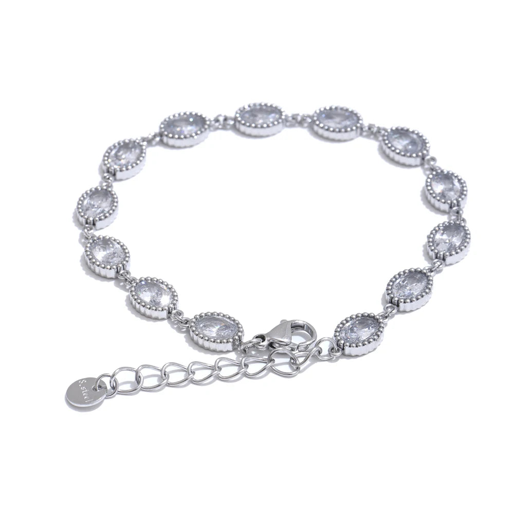 Pulsera Circonita Oval