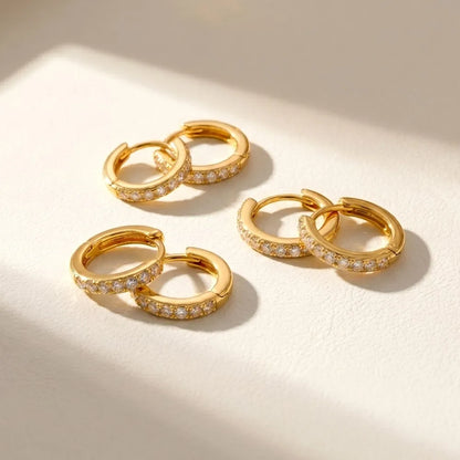 Pendientes Aros Mini Circonita