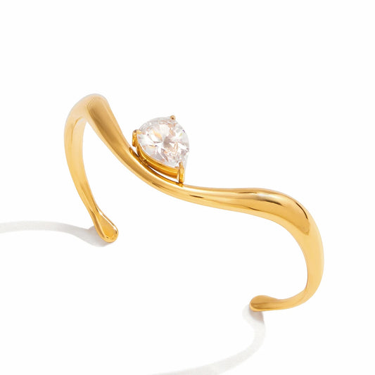 Pulsera Cuff Circonita