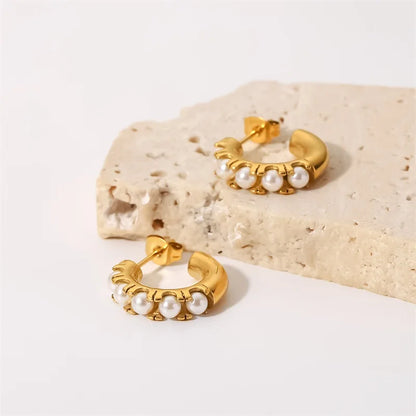 Pendientes Perla Aro