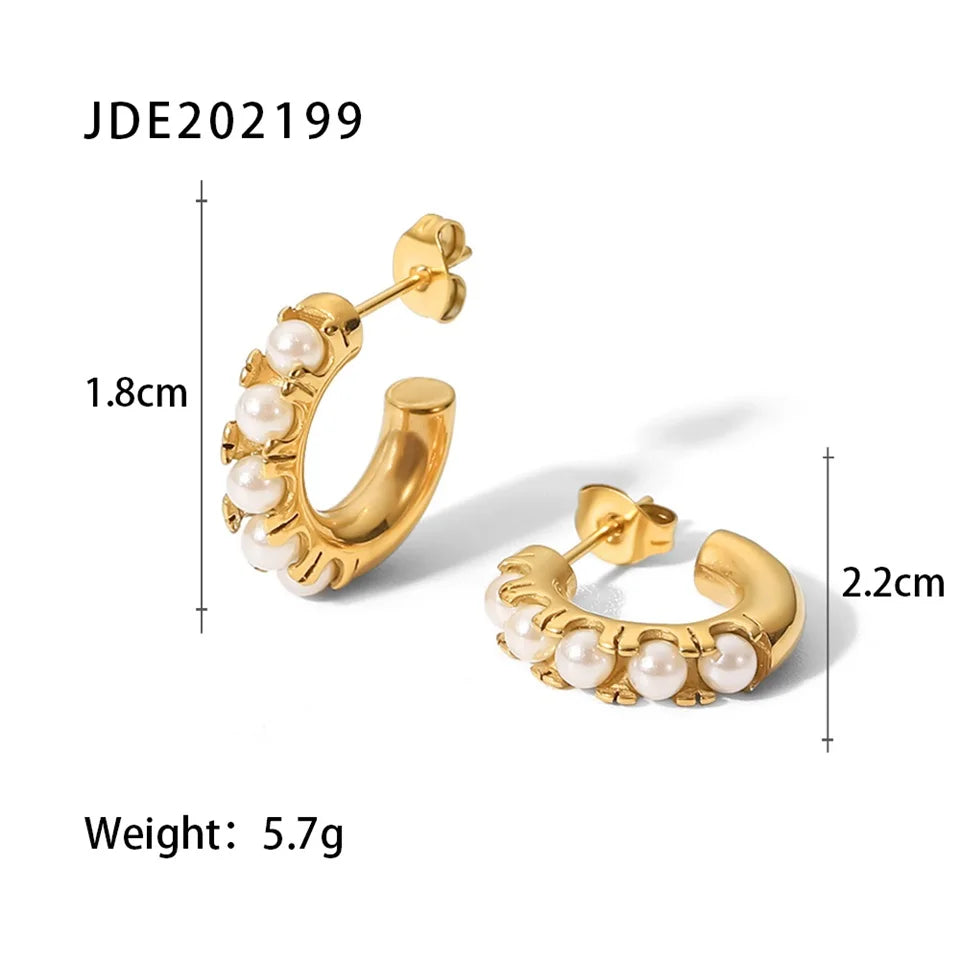 Pendientes Perla Aro