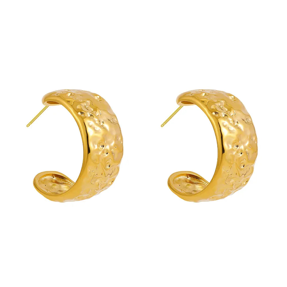 Pendientes Aro Martillado