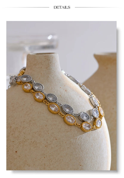 Pulsera Circonita Oval