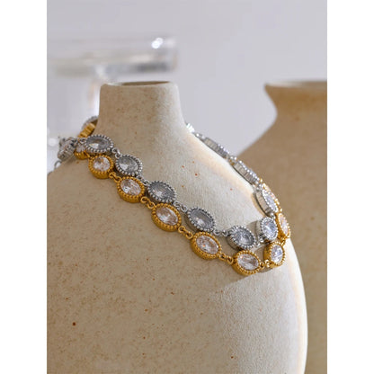 Pulsera Circonita Oval