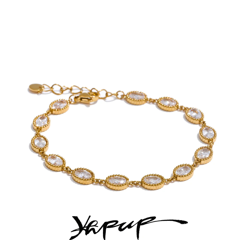 Pulsera Circonita Oval
