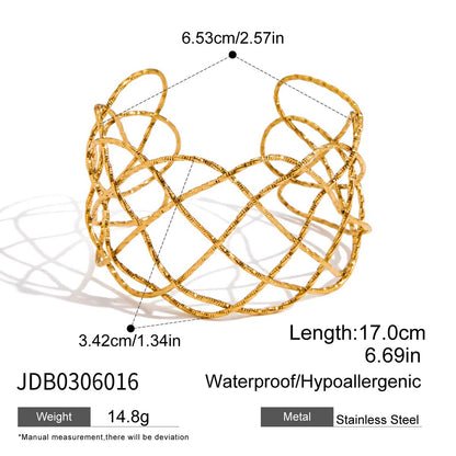 Pulsera Cuff Ancha