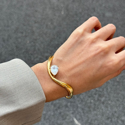 Pulsera Cuff Circonita