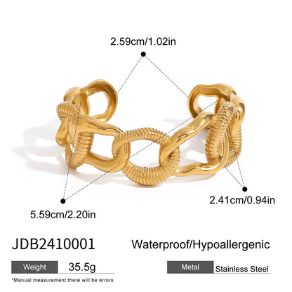 Pulsera Cuff Ancha