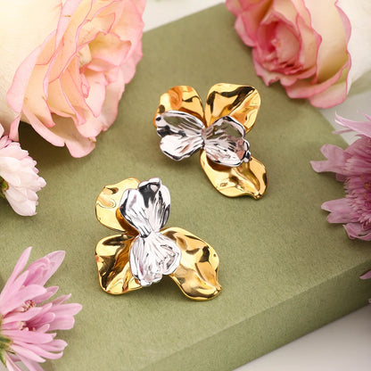 Pendientes Flor Bicolor