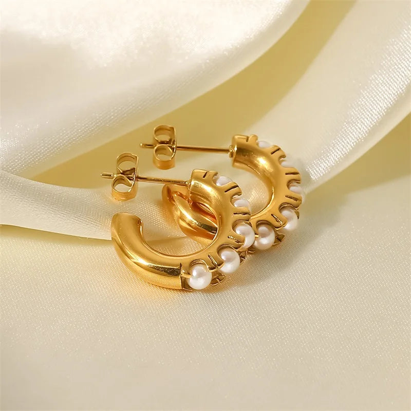 Pendientes Perla Aro