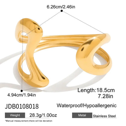 Pulsera Cuff Circonita