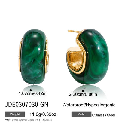 Pendientes Resina Carey