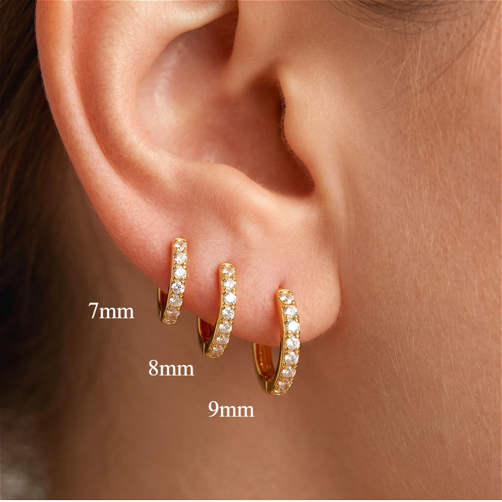 Pendientes Aros Mini Circonita