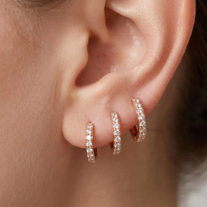 Pendientes Aros Mini Circonita