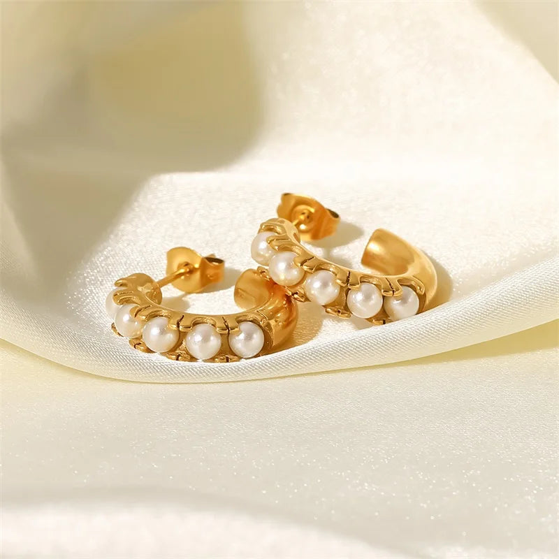 Pendientes Perla Aro