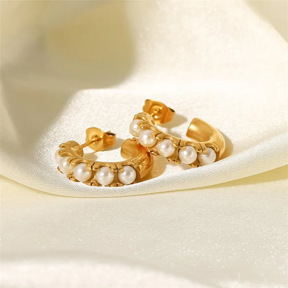 Pendientes Perla Aro