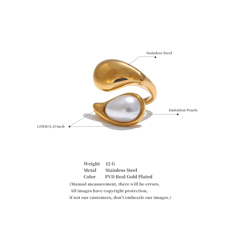 Anillo Perla Gota