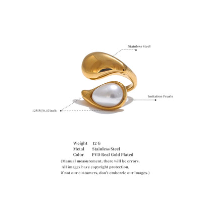 Anillo Perla Gota
