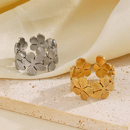 Anillo Flor Ajustable